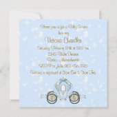 Baby Blue en Gold Prince Baby shower Kaart (Achterkant)