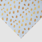 Baby Blue en Gold Tissuepapier (Detail)