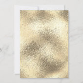 Baby Blue en Light Gold Quinceanera Kaart (Achterkant)