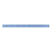Baby Blue en Navy X's Satin Ribbon Satijnen Lint (Voorkant)