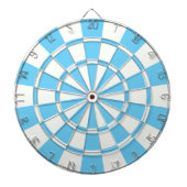 Baby Blue en White Dartbord (Voorkant)