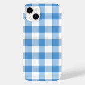Baby Blue en White Gingham Case-Mate iPhone Case (Achterkant)