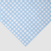 Baby Blue en White Gingham Check Tissue Paper Tissuepapier (Detail)