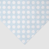 Baby Blue en White Polka Dot Tissue Paper Tissuepapier (Detail)