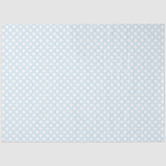 Baby Blue en White Polka Dot Tissue Paper Tissuepapier