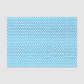 Baby Blue en White Polka Dots Tissuepapier (Voorkant)