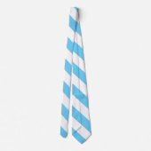 Baby Blue en White Striped Necktie Stropdas (Achterkant)
