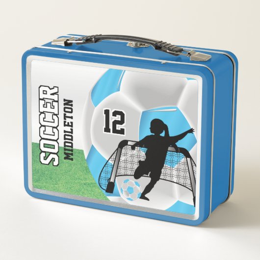 Baby Blue en White Voetbal - Voetbal (Achterkant)