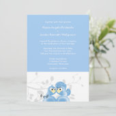 Baby Blue Eyes Elegant Spring Wedding DIY Invitati Kaart (Staand voorkant)