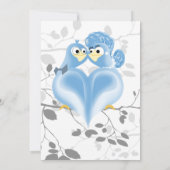 Baby Blue Eyes Elegant Spring Wedding DIY Invitati Kaart (Achterkant)