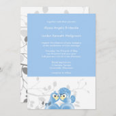 Baby Blue Eyes Elegant Spring Wedding DIY Invitati Kaart (Voorkant / Achterkant)