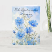 Baby Blue Eyes Waterverf diepste sympathie Kaart (Voorkant)