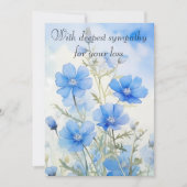 Baby Blue Eyes Waterverf  Feestdagenkaart (Voorkant)