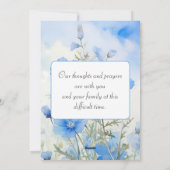 Baby Blue Eyes Waterverf  Feestdagenkaart (Achterkant)