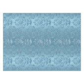 Baby Blue Floral Damask Tafelkleed (Voorkant (Horizontaal))
