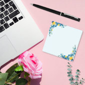 Baby Blue Floral Dream Post-it® Notes