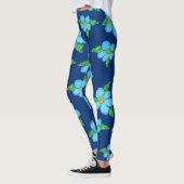Baby Blue Floral Leggings (Links)