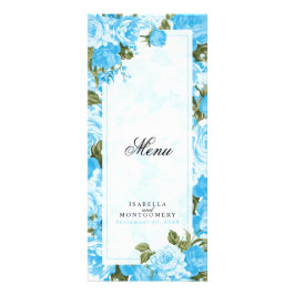 Baby Blue Floral-ontwerp - Menu