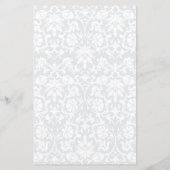 Baby Blue Floral Swirl - Menu (Achterkant)