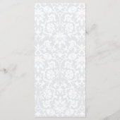 Baby Blue Floral Swirl - Menu (Achterkant)