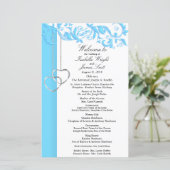 Baby Blue Floral Swirl - Programma (Staand voorkant)