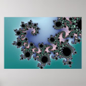 Baby Blue - Fractal Poster (Voorkant)