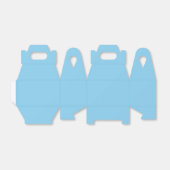 Baby Blue Gable Favor Box Bedankdoosjes (Uitgevouwen)