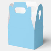 Baby Blue Gable Favor Box Bedankdoosjes (Geopend)