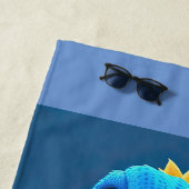 Baby Blue Gator Strandlaken (In situ)