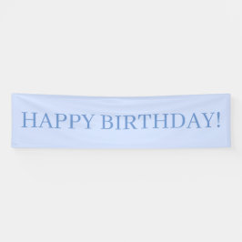 Baby Blue Gelukkig Verjaardag Spandoek