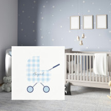 Baby Blue Gingham-Baby shower