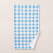 Baby Blue Gingham Bad Handdoek (Handdoek)