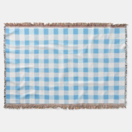 Baby Blue Gingham Deken