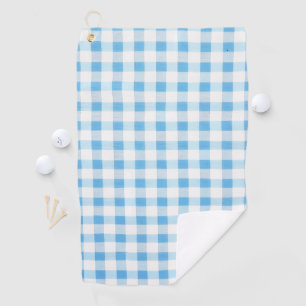 Baby Blue Gingham Golfhanddoek