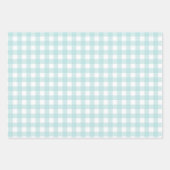 baby blue gingham inpakpapier vel (Voorkant)
