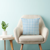 Baby Blue Gingham Kussen (Stoel)