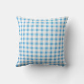 Baby Blue Gingham Kussen (Achterkant)