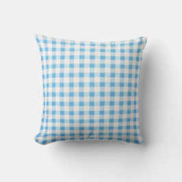 Baby Blue Gingham Kussen