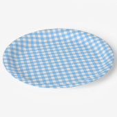 Baby Blue Gingham Paper Bord (Gekanteld)
