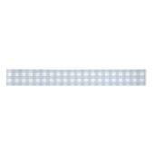 Baby Blue Gingham Patroon Satijnen Lint (Voorkant)