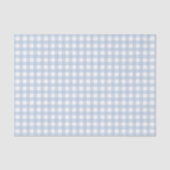 Baby Blue Gingham Patroon Tissuepapier (Voorkant)