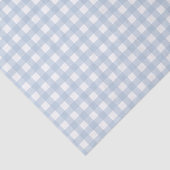 Baby Blue Gingham Patroon Tissuepapier (Detail)