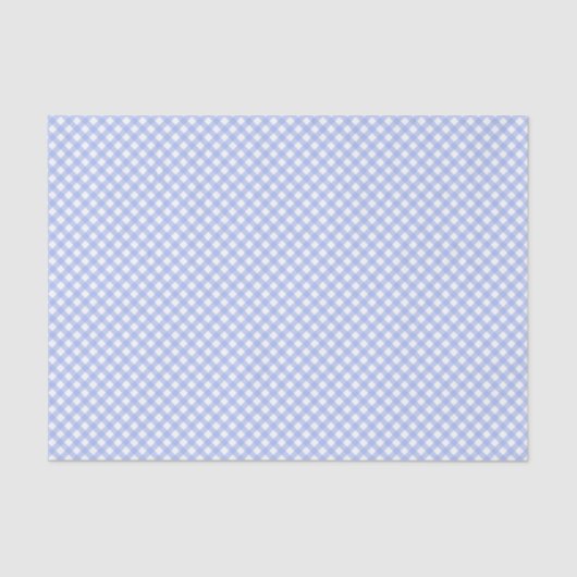 Baby Blue Gingham Pattern Tissuepapier (Voorkant)