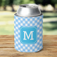 Baby Blue Gingham Personaliseer Monogram