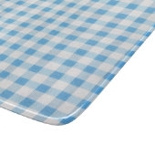 Baby Blue Gingham Snijplank (Hoek)