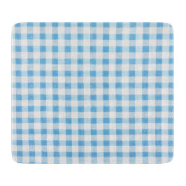 Baby Blue Gingham Snijplank
