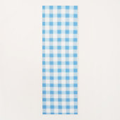 Baby Blue Gingham Yogamat (Voorkant)
