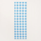 Baby Blue Gingham Yogamat (Achterkant)