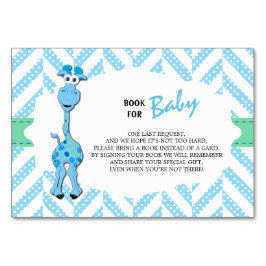 Baby Blue Giraffe Baby Jongensdouche | Een boek me Kaart