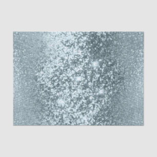 Baby Blue Glitter-achtergrond Tissuepapier